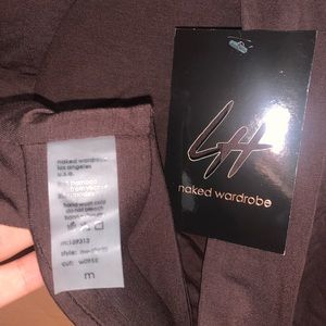 Naked Wardrobe • Brown Turtle Neck Long Sleeve